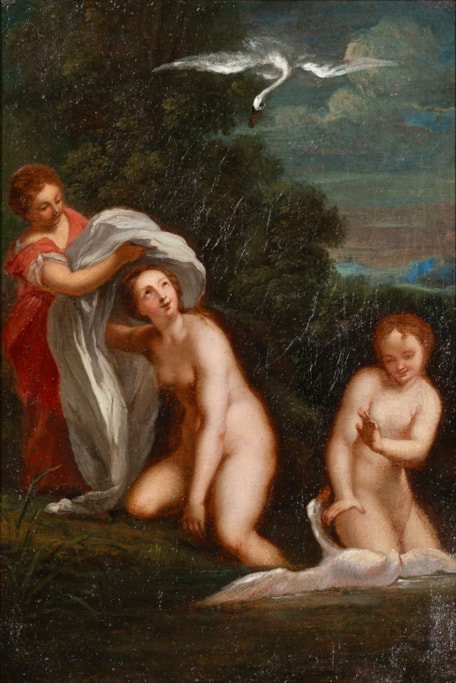 Léda et le Cygne, d'après Le Corrège