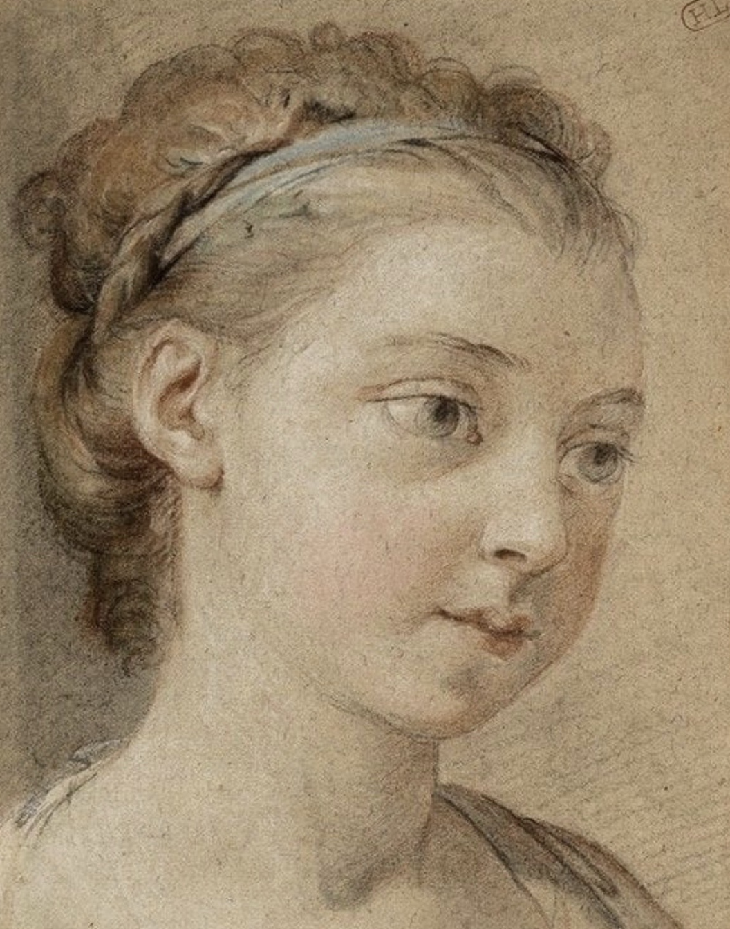 Une petite fille en prière by MAYER Constance